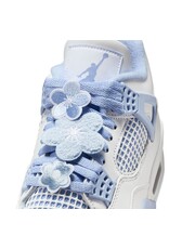 Jordan Wmns Air Jordan 4 Retro S25- White/Aluminum-Bl Tint-Ol Grn
