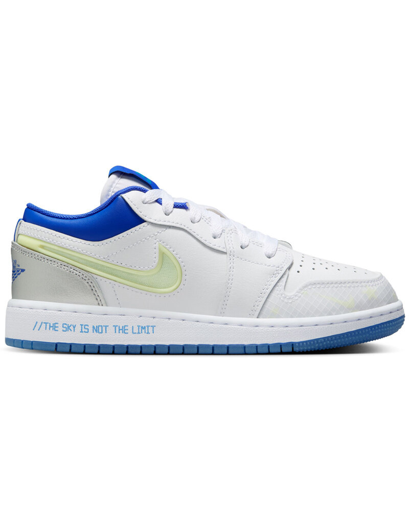 Jordan Air Jordan 1 Low Ss Bg- White/Metalic Silver/Hyper Royal