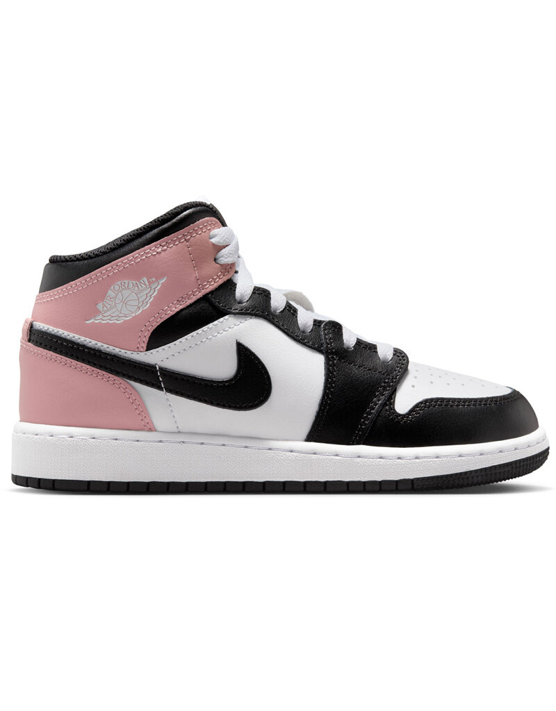 Jordan Air Jordan 1 Mid Bg- White/Black-Rust Pink