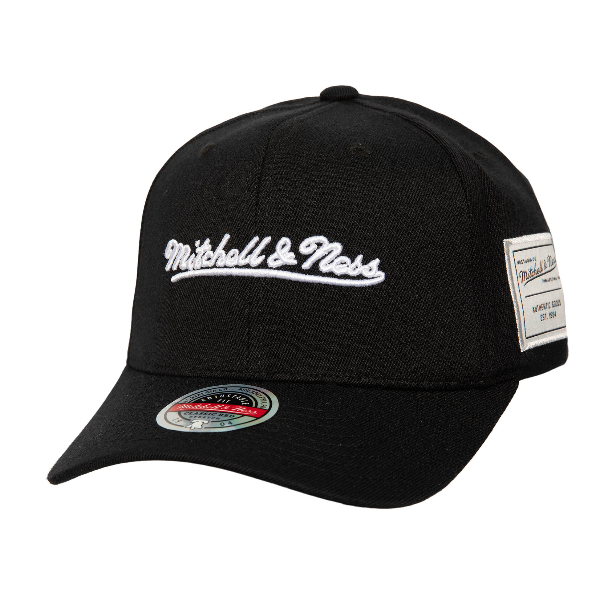 Mitchell & Ness Mitchell And Ness Branded Snapback- Black/White