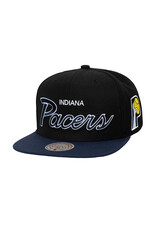 Mitchell & Ness Nba Team Script 2.0 Snapback Hwc Pacers- Black/Blue