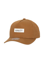 Mitchell & Ness Mitchell And Ness Branded Snapback- Brown & White
