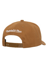 Mitchell & Ness Mitchell And Ness Branded Snapback- Brown & White