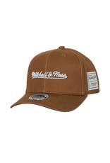 Mitchell & Ness Mitchell And Ness Branded Snapback- Brown/White