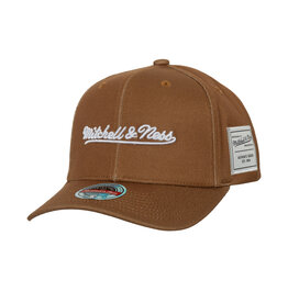 Mitchell & Ness Mitchell And Ness Branded Snapback- Brown/White