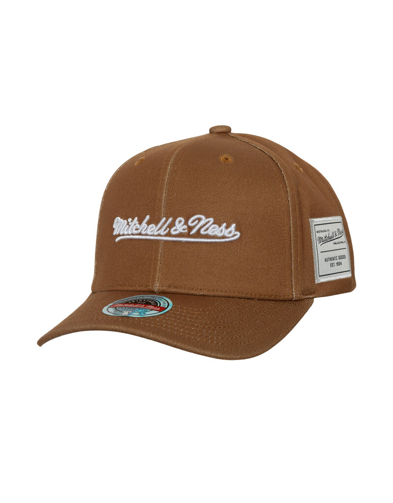 Mitchell & Ness Mitchell And Ness Branded Snapback- Brown/White