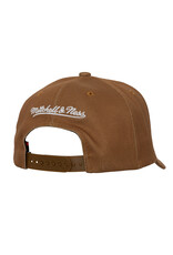 Mitchell & Ness Mitchell And Ness Branded Snapback- Brown/White