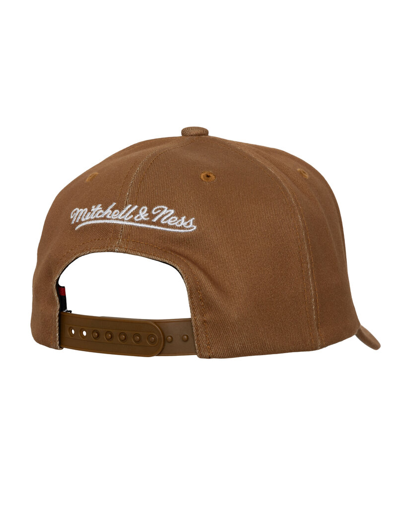 Mitchell & Ness Mitchell And Ness Branded Snapback- Brown/White