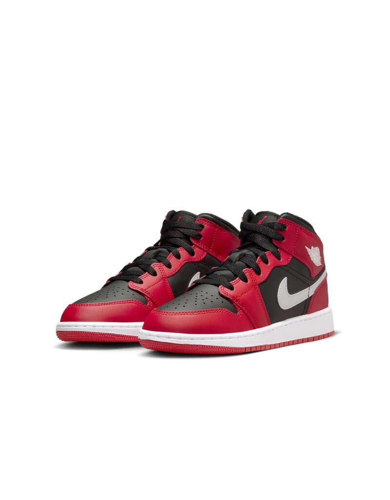 Jordan Air Jordan 1 Mid Bg- Black/White-Gym Red