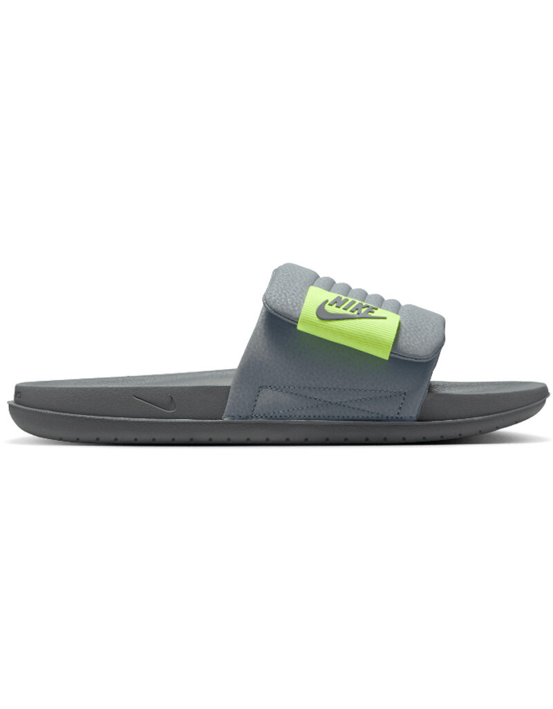 Nike Slides Nike Offcourt Adjust Slide- Cool Grey/Cool Grey-Volt