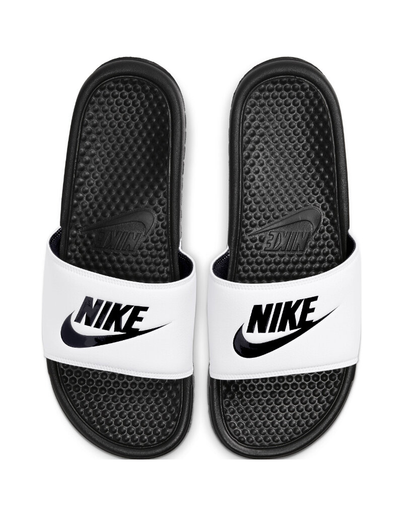 Nike Slides Benassi Jdi- White/Black-Black