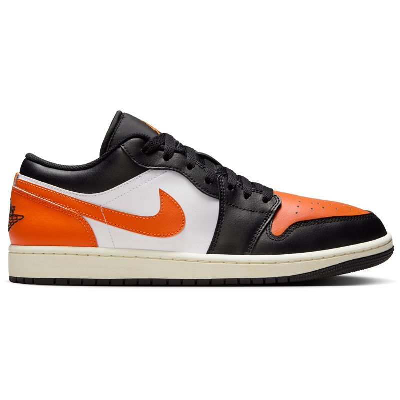 Jordan Air Jordan 1 Low- Black/Starfish/White/Sail