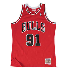 Mitchell & Ness Apparel Mitchell And Ness Nba Swingman Road Jersey Bulls 1997 Dennis Rodman
