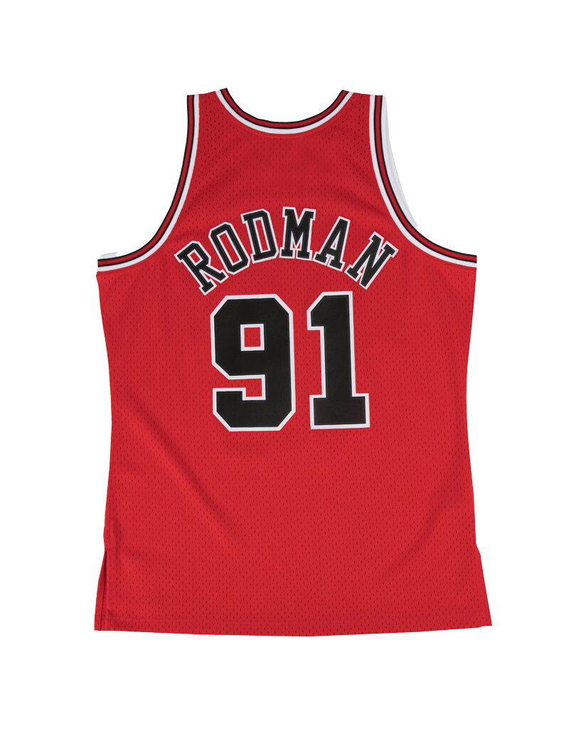 Mitchell & Ness Apparel Mitchell And Ness Nba Swingman Road Jersey Bulls 1997 Dennis Rodman