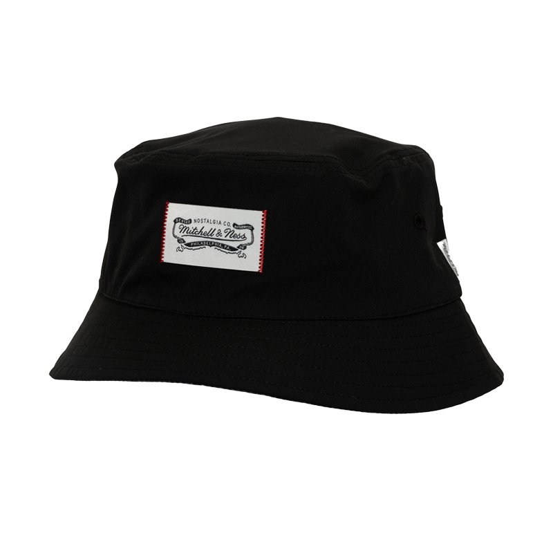 Mitchell & Ness Mitchell And Ness Branded Bucket Hat- Black