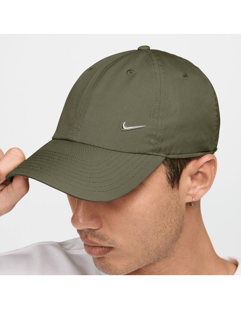 Nike U Nk Df Club Cap U Cb Mtswsh L- Medium Olive/(Metallic Silver)