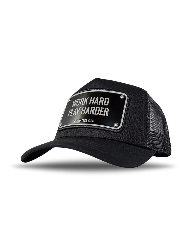 John Hatter Work Hard Play Harder- Full Black