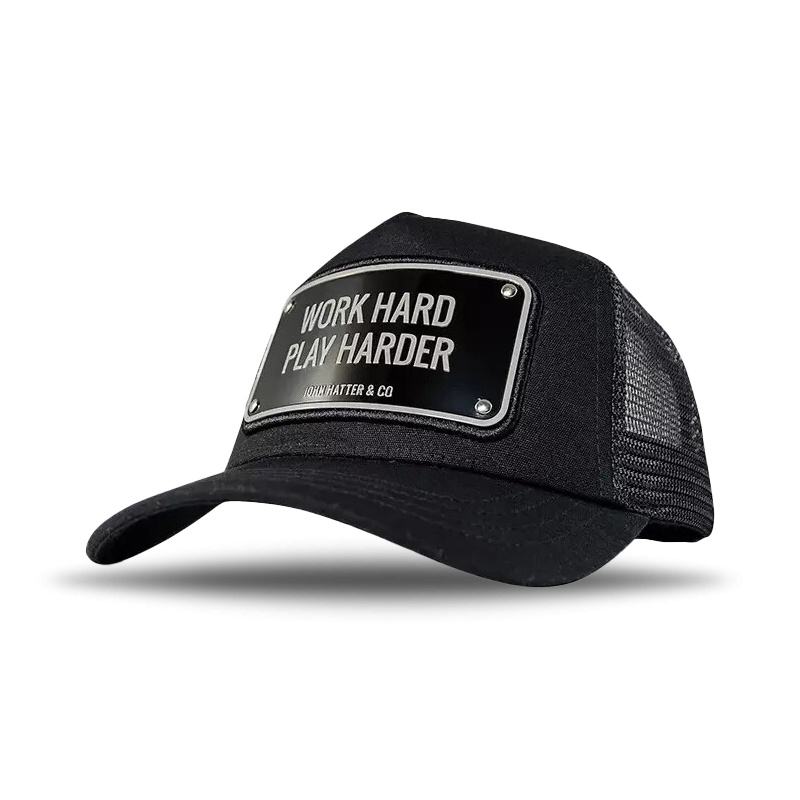 John Hatter Work Hard Play Harder- Full Black