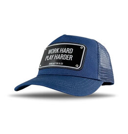 John Hatter Work Hard Play Harder- Navy