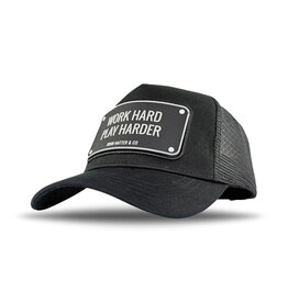 John Hatter Work Hard Play Harder- Black