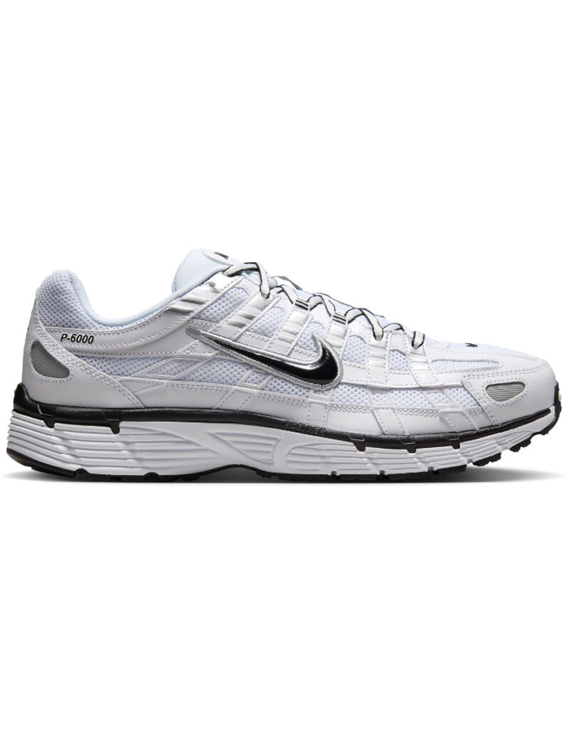 Nike Nike P-6000- White/Black-Mtlc/Silver Black