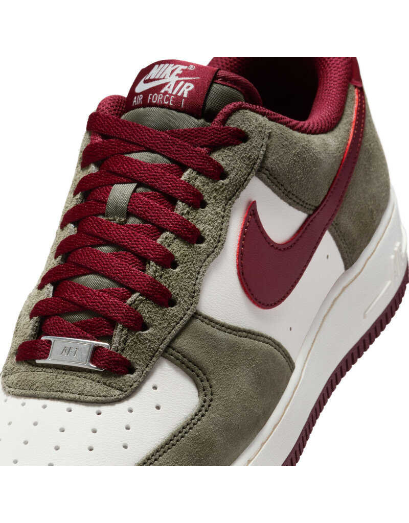 Nike Air Force 1 07 Lv8 Rugby- Cargo Khaki/ Dark Team Red