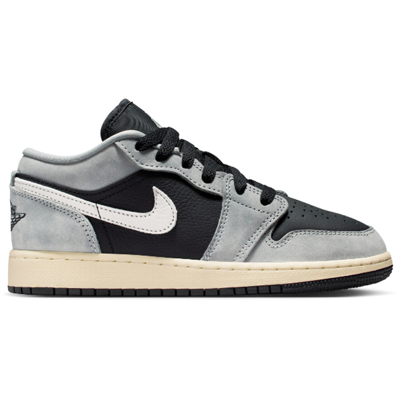 Jordan Air Jordan 1 Low Se Bg- Lt Smoke Grey/Black-Sail