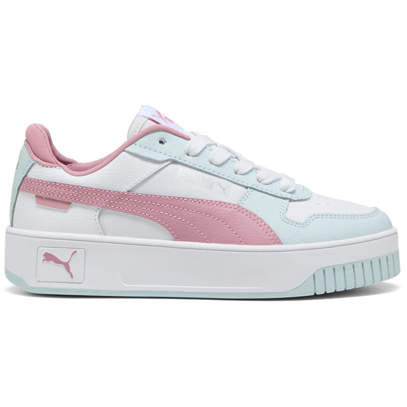 Puma Carina Street JR-White/Poised Pink/Sea Glass