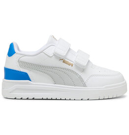 Puma Shuffle Downtown Lo V PS -White/Lt Grey/Blue