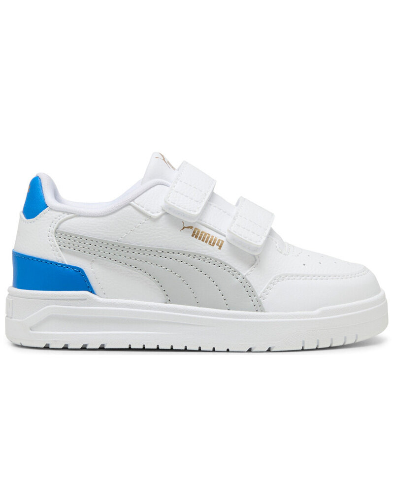 Puma Shuffle Downtown Lo V PS -White/Lt Grey/Blue