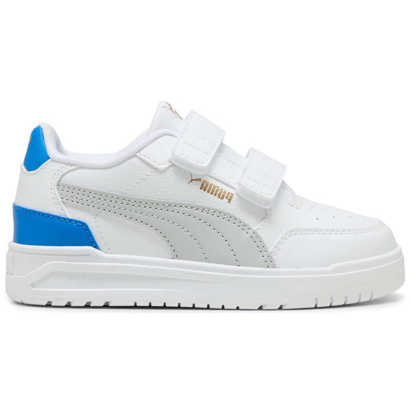 Puma Shuffle Downtown Lo V PS -White/Lt Grey/Blue