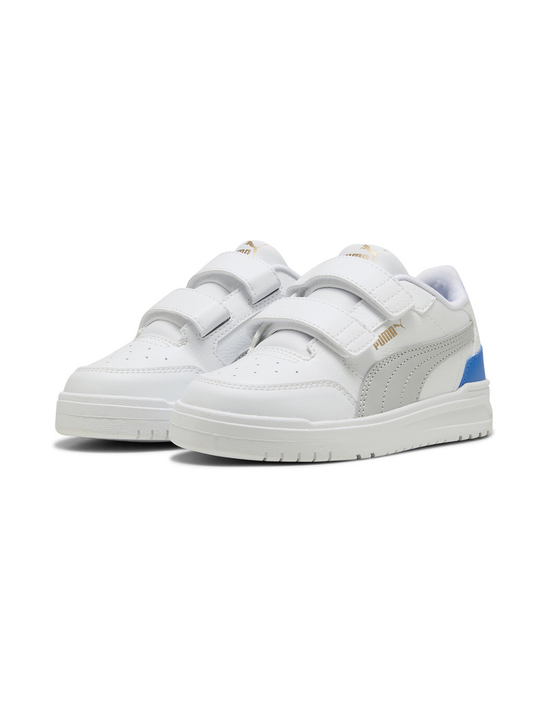 Puma Shuffle Downtown Lo V PS -White/Lt Grey/Blue