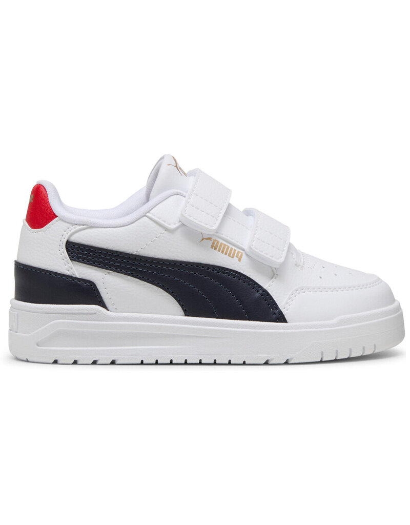 Puma K Shuffle Downtown Lo V PS -White/Navy/Red