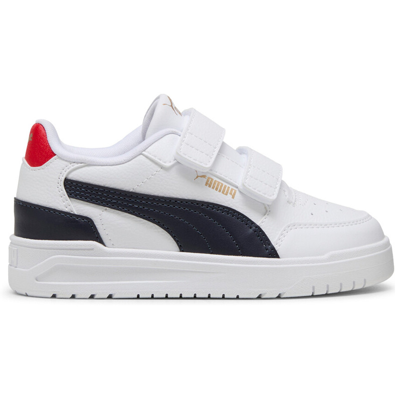 Puma K Shuffle Downtown Lo V PS -White/Navy/Red