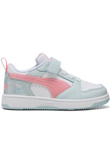 Puma K Puma Rebound V6 Lo Space Belle AC& PS-Sea Glass/Pink/White