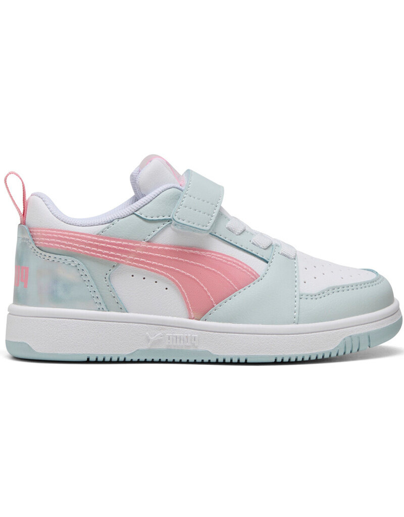 Puma K Puma Rebound V6 Lo Space Belle AC& PS-Sea Glass/Pink/White