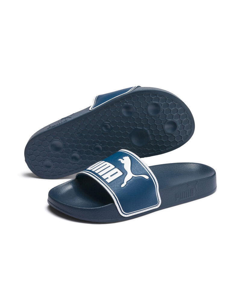 Puma Slides Jr. Leadcat Slide- Dark Blue/White