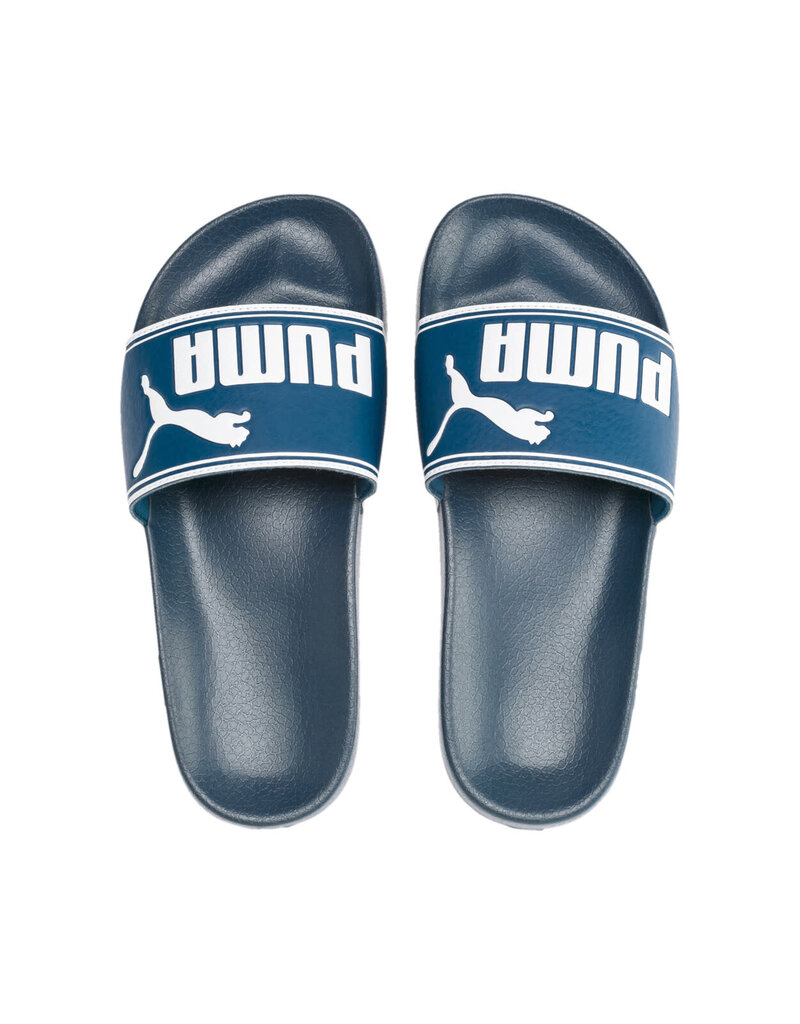 Puma Slides Jr. Leadcat Slide- Dark Blue/White