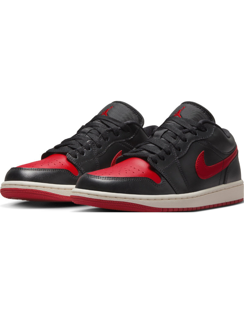 Jordan Wmns Air Jordan 1 Low- Black/Gym Red-Sail