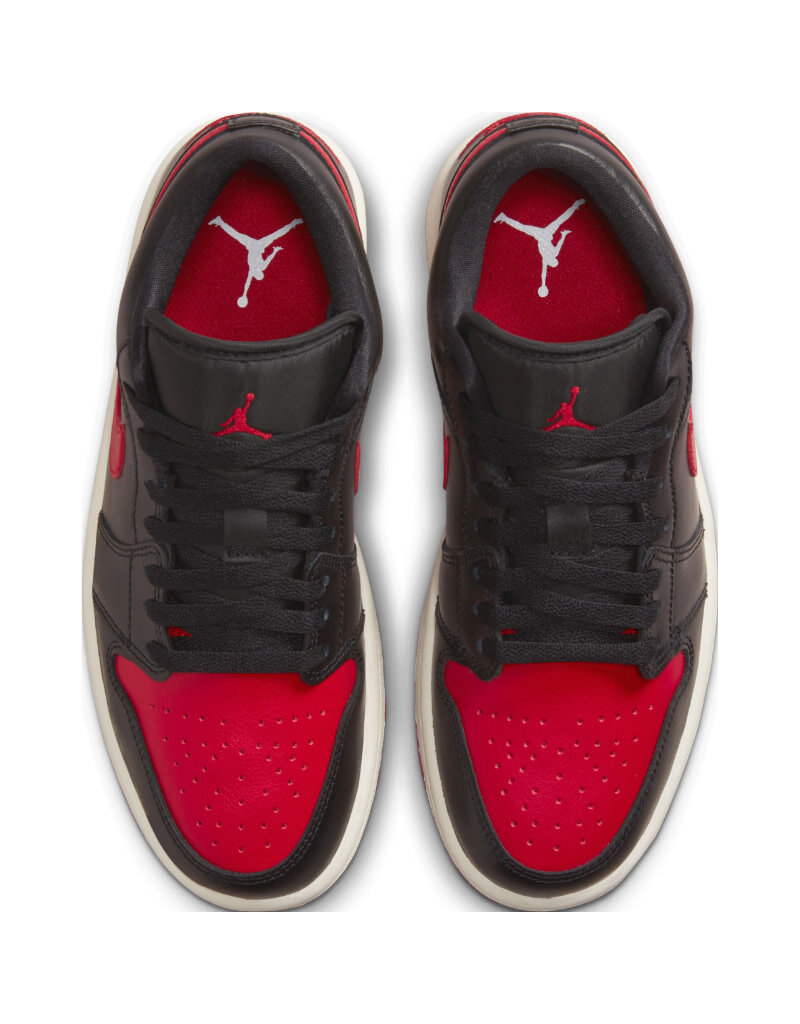 Jordan Wmns Air Jordan 1 Low- Black/Gym Red-Sail