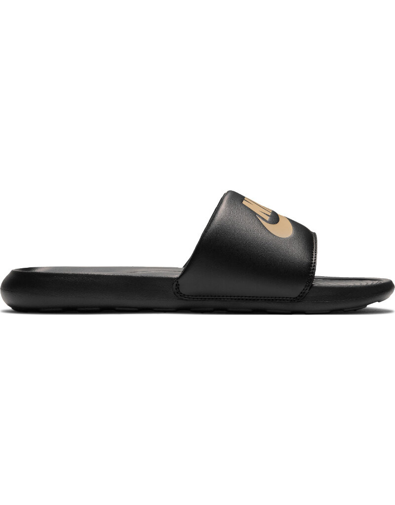Nike Slides Nike Victori One Slide- Black/Mtlc Gold-Black