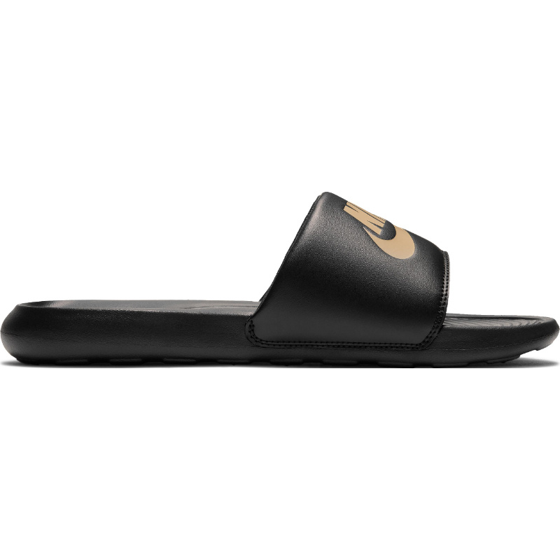 Nike Nike Victori One Slide- Black/Mtlc Gold-Black