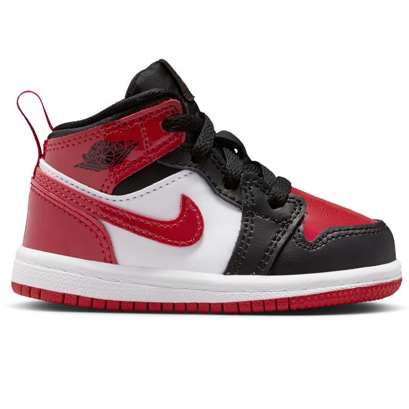 Jordan Td Jordan 1 Mid Se Bt- Black/Varsity Red-White