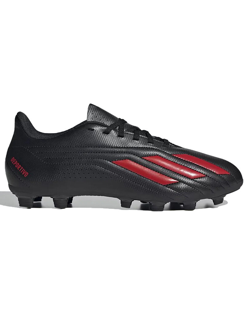 Adidas Deportivo Ii Flexible Ground Football Shoes- Black/Red/Red