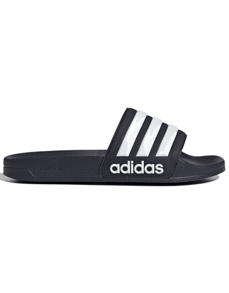 Adidas Adilette Shower Slides- Legend Ink/Cloud White