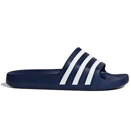 Adidas Adilette Aqua Slides- Dark Blue/Loud White