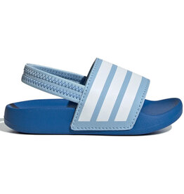 Adidas Kids Adilette Estrap Badslippers- Royal Blue/White