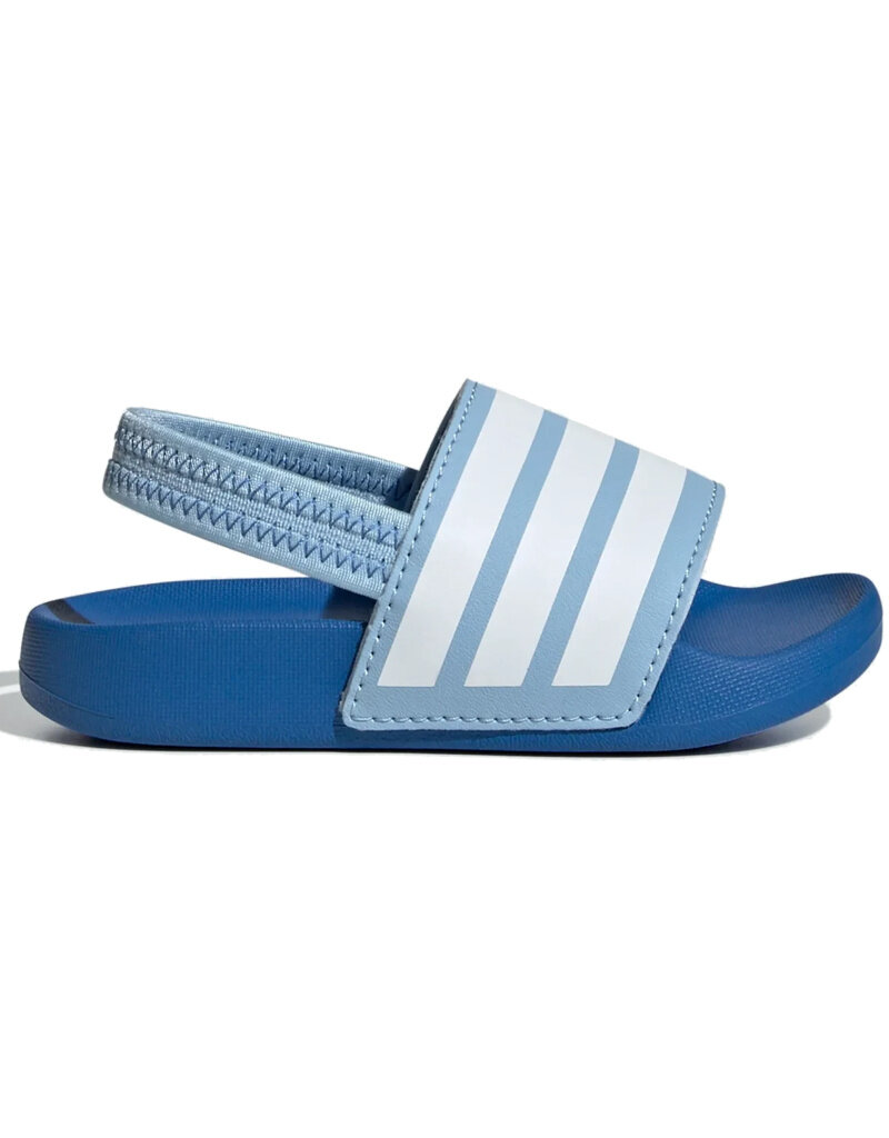 Adidas Kids Adilette Estrap Badslippers- Royal Blue/White