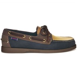 Sebago Portland Spinnaker Nbk- Blu Navy/Beige Taupe/Brown-Gum
