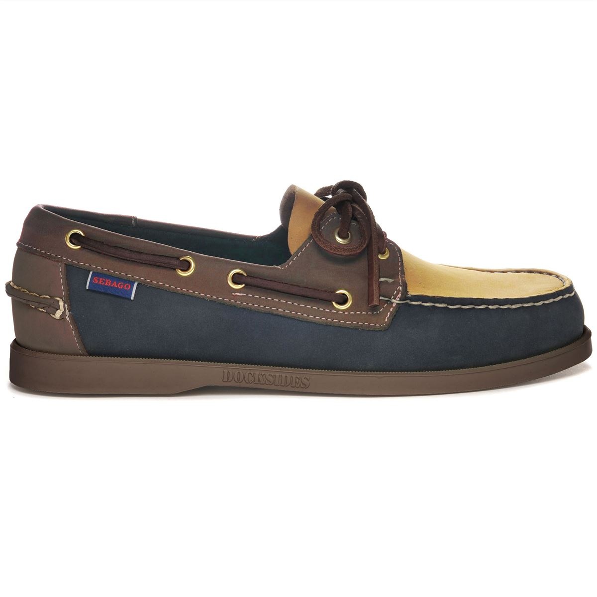 Sebago Portland Spinnaker Nbk- Blu Navy/Beige Taupe/Brown-Gum